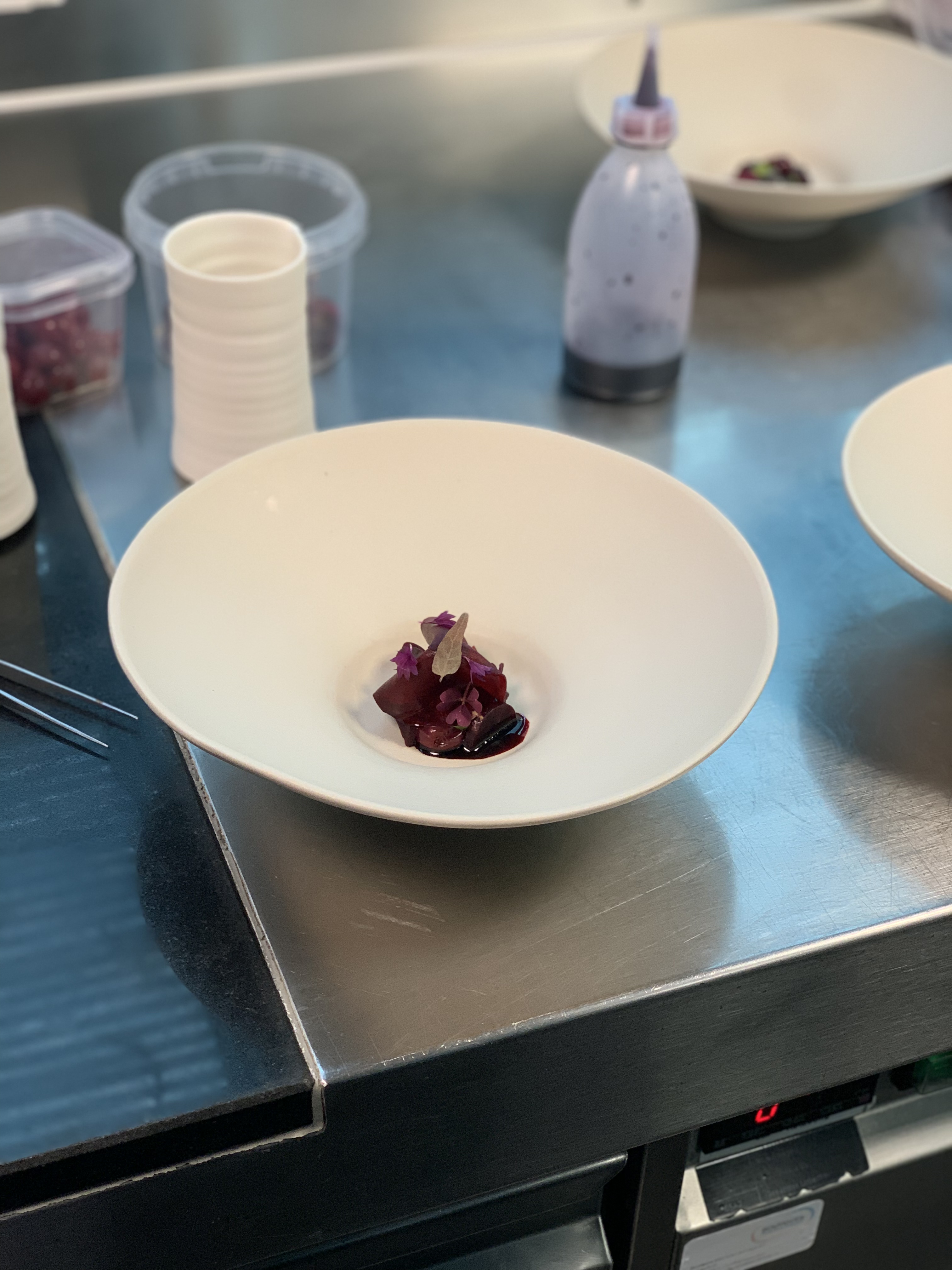 Seasonal plated dish